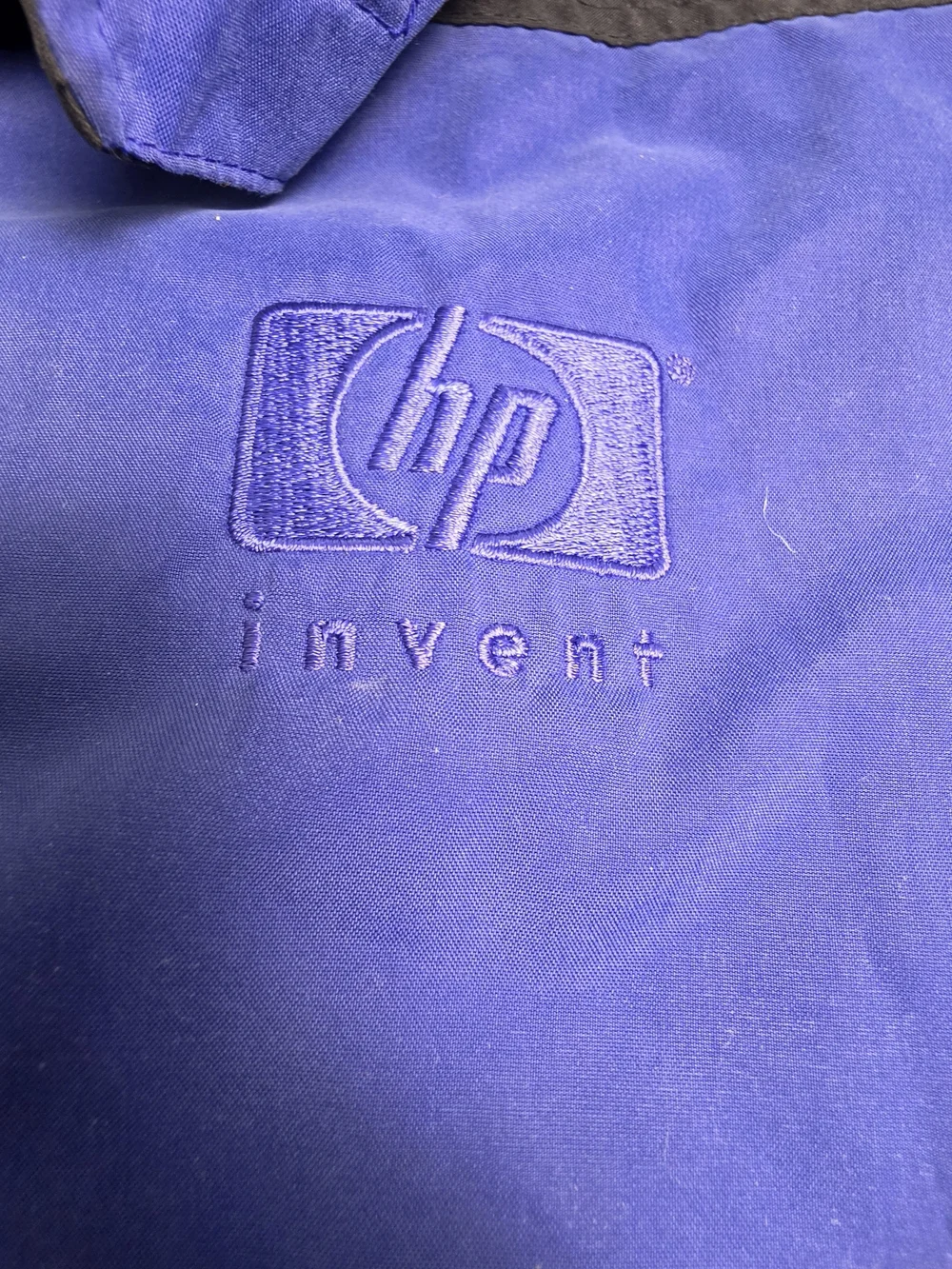 Port Authority Outdoors Blue Hooded Rain Jacket HP Invent Embroidered Logo Small
